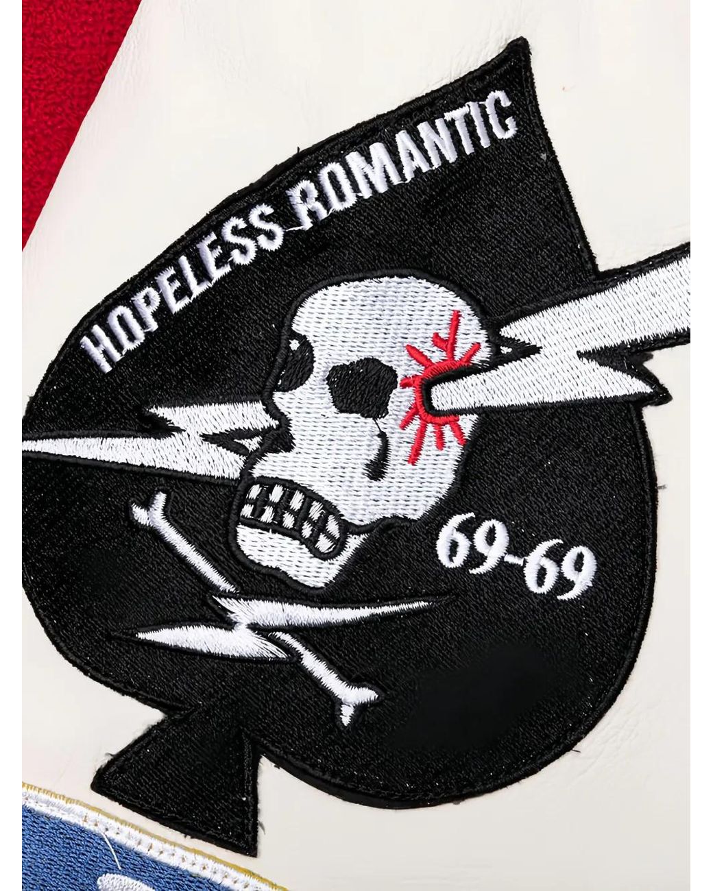 Emotionally Unavailable Embroidered-Patches Bomber Jacket for men