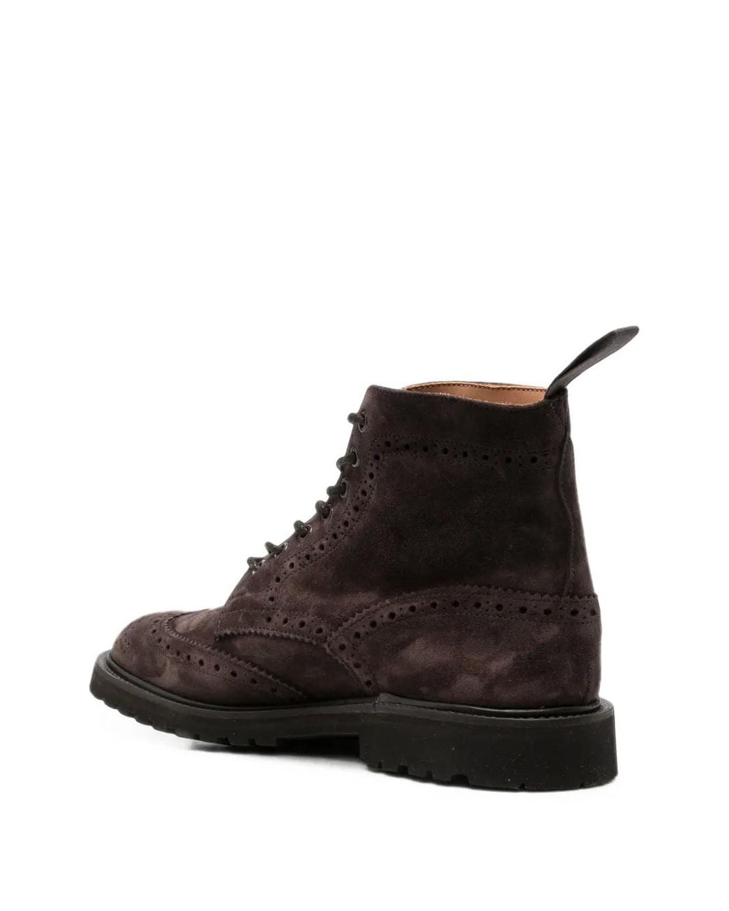 Tricker's Brown Stow Suede Boots for men