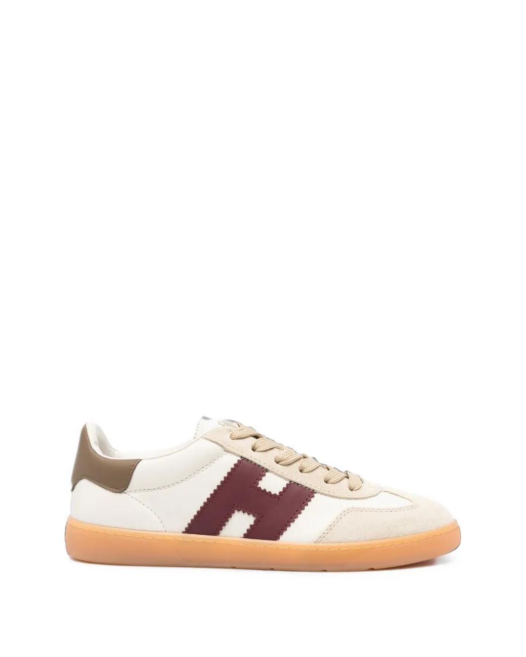 Hogan Pink Logo-Patch Panelled Sneakers