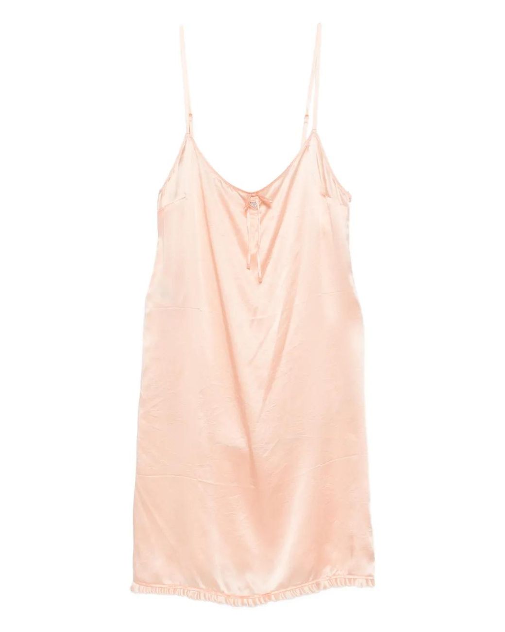 Prada Pink Old Satin Slip Dress