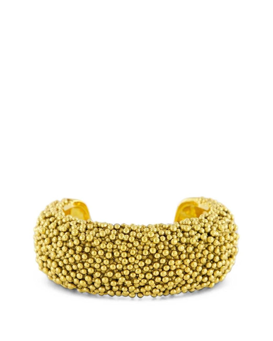 Aurelie Bidermann Metallic Makoma Beaded Cuff Bracelet