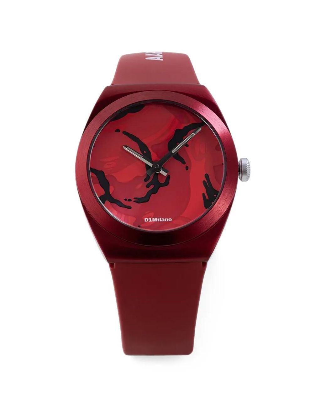 D1 Milano Red X Aape Round-Shape 34Mm Watch for men