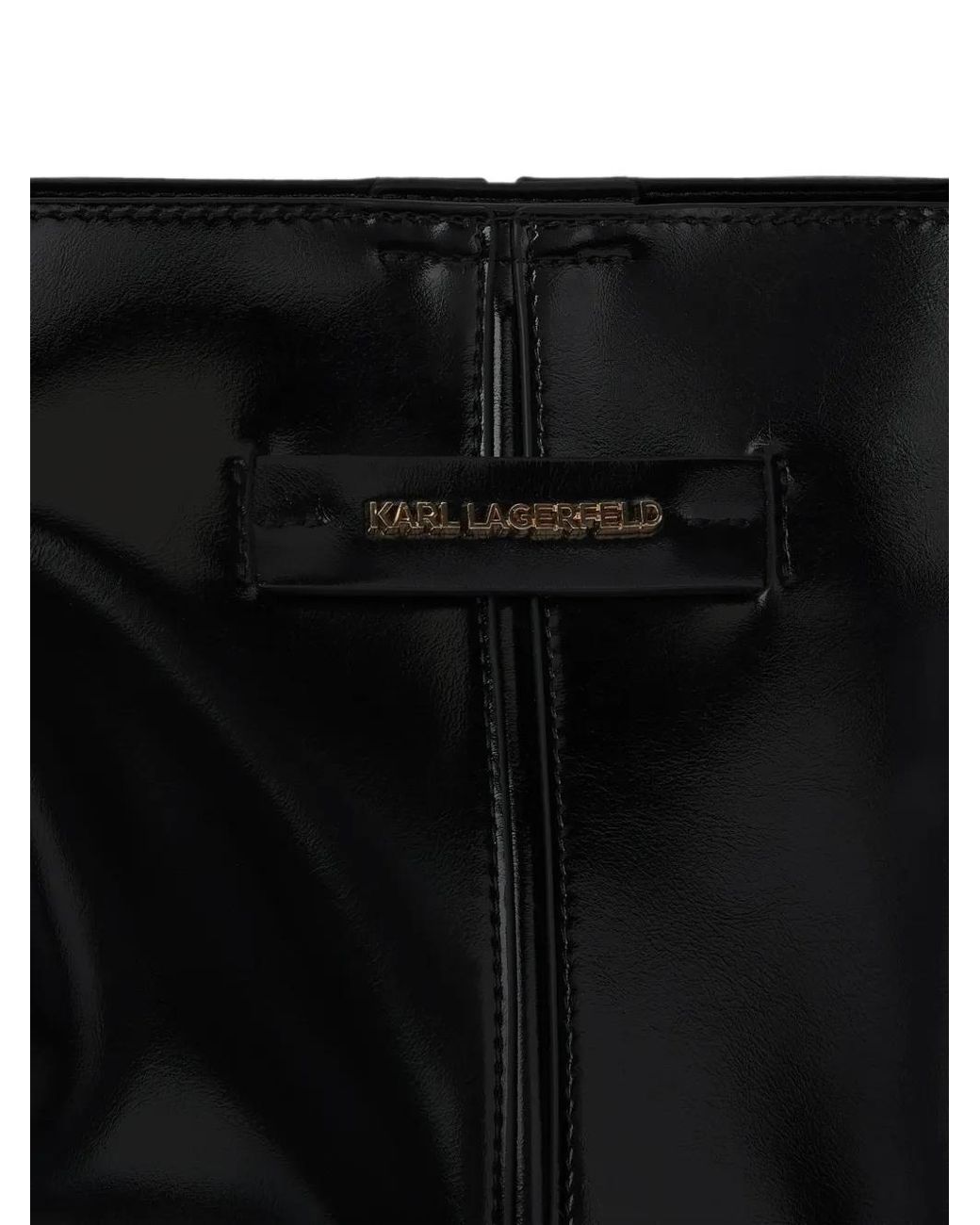 Karl Lagerfeld Black Sac À Main K/Pierced Brillant Médium
