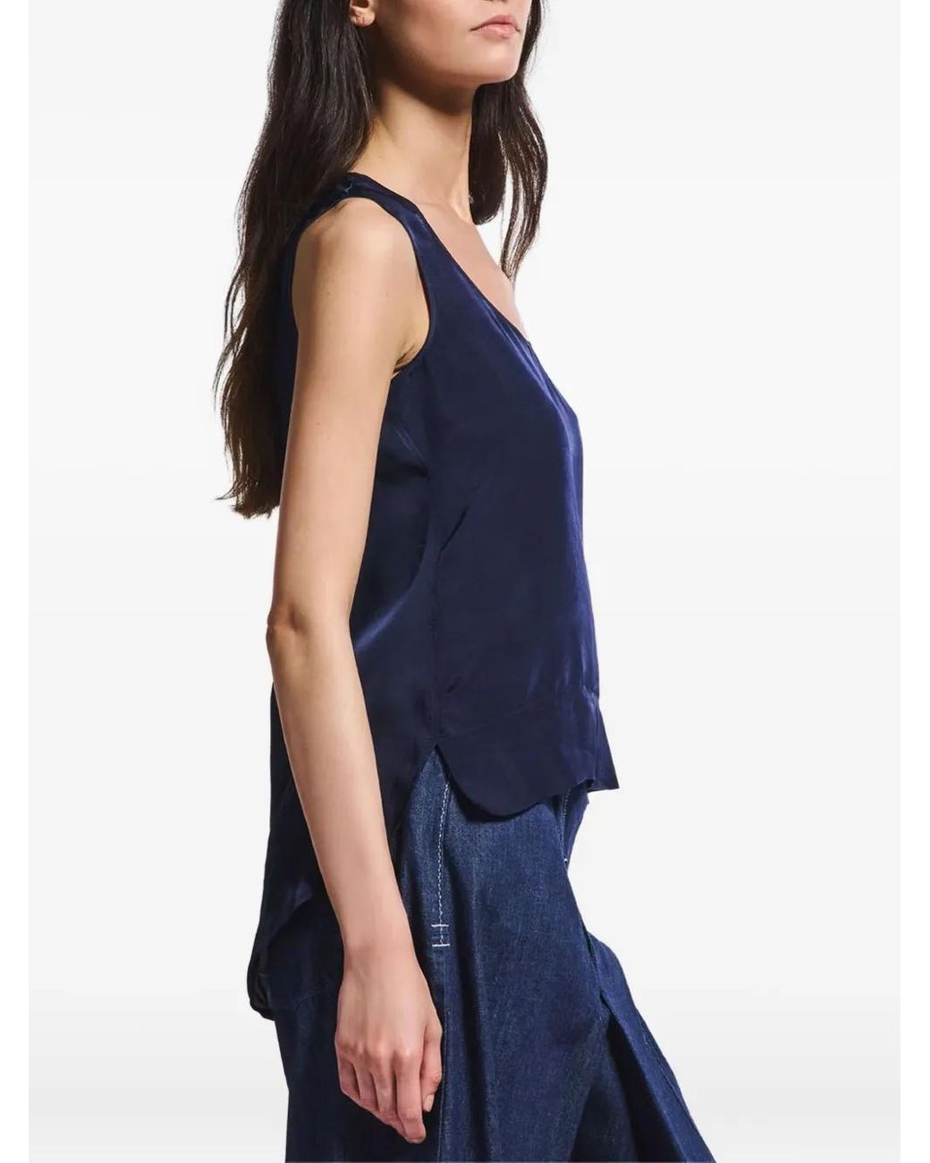 High Blue Sleeveless Top