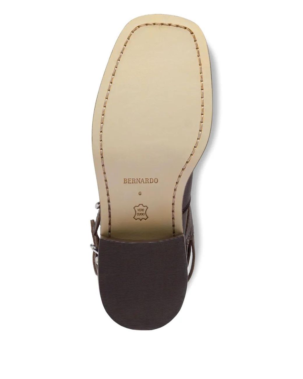 Bernardo Brown 1946 50Mm Triple-Buckle Leather Boots