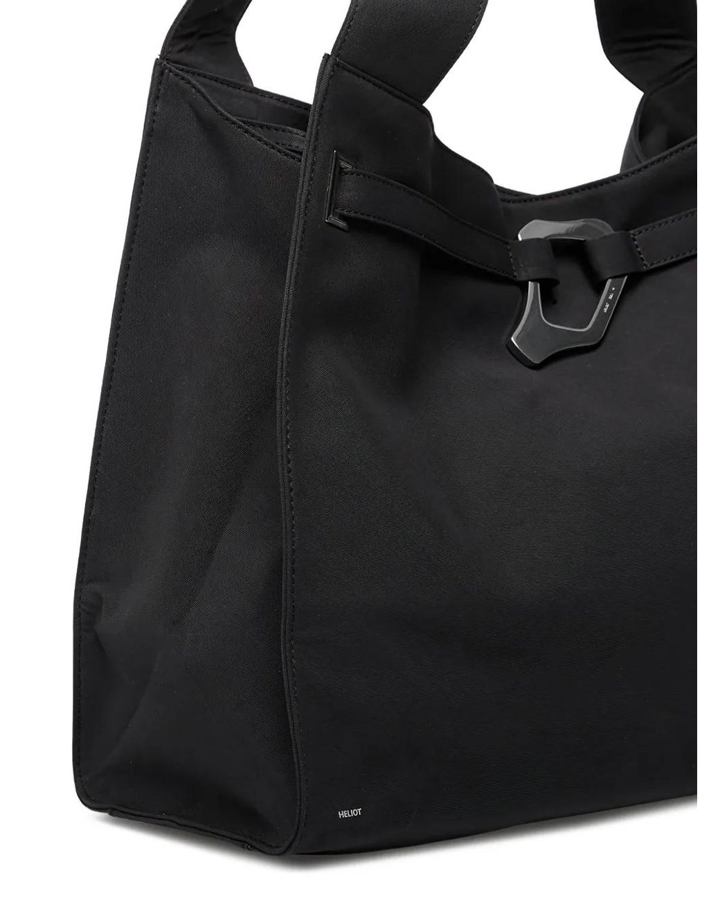 HELIOT EMIL Black Shagya Buckle Shoulder Bag