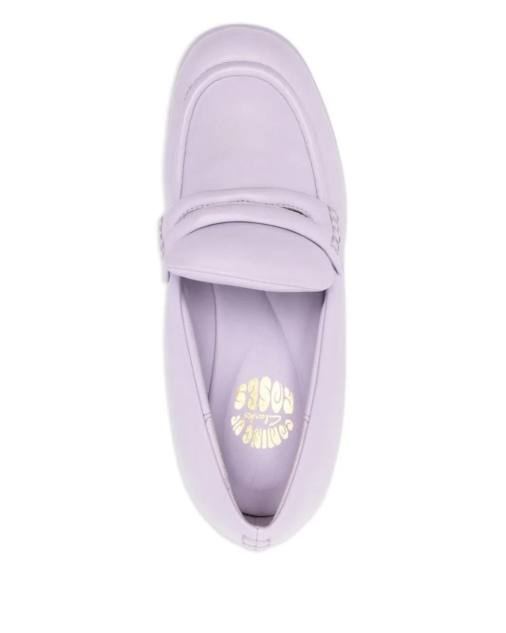 Martine Rose Purple X Clarks 80Mm Bulbous-Heel Loafers