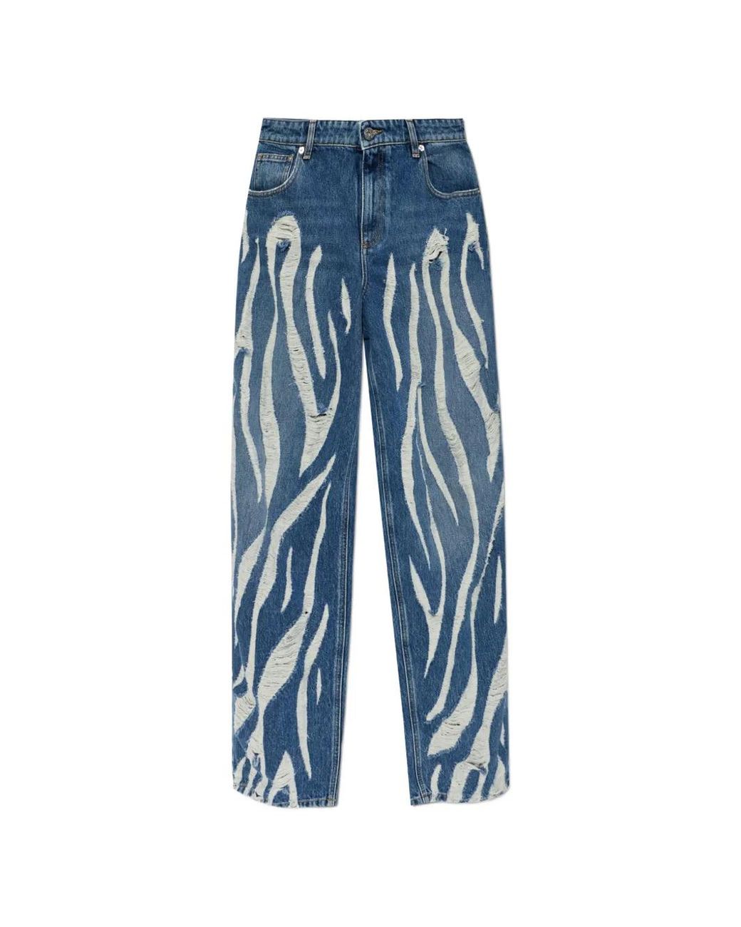 Blumarine Blue Jeans With Vintage Effect