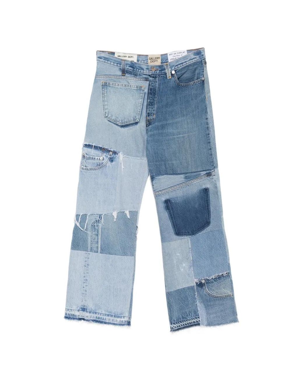 GALLERY DEPT. Blue Frayed-Hem Jeans