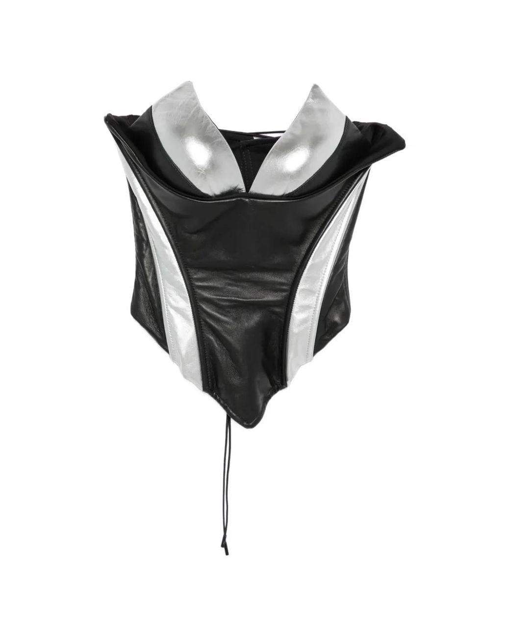 MITILIANE COUTURE Black Leather Corset