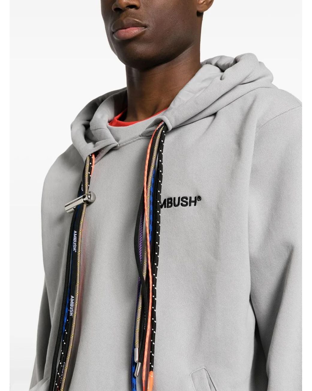 Sudadera Con Capucha Y Cordones Ambush de hombre de color Gray
