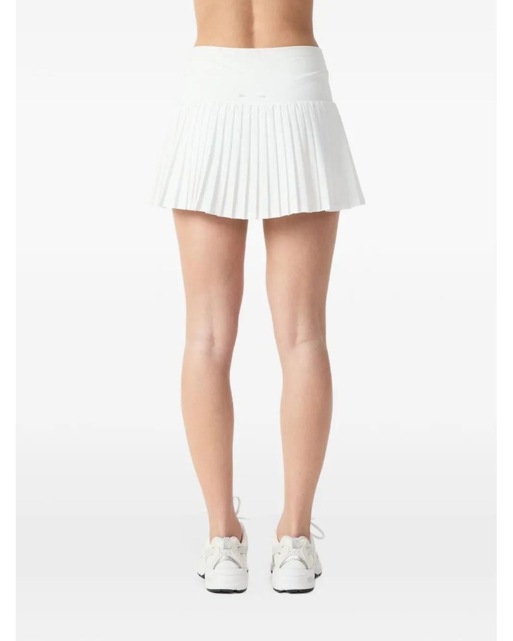 The Upside White Game Karina Pleated Tennis Mini Skirt