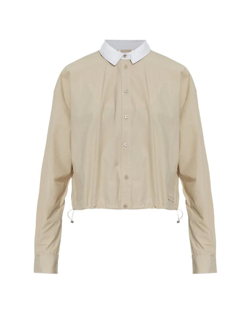 Rethinkit Studios White Logo-Patch Drawstring Shirt