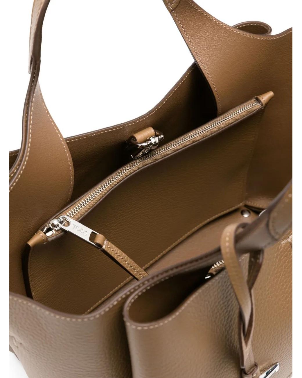 Tod's Brown Mini Leather Handbag
