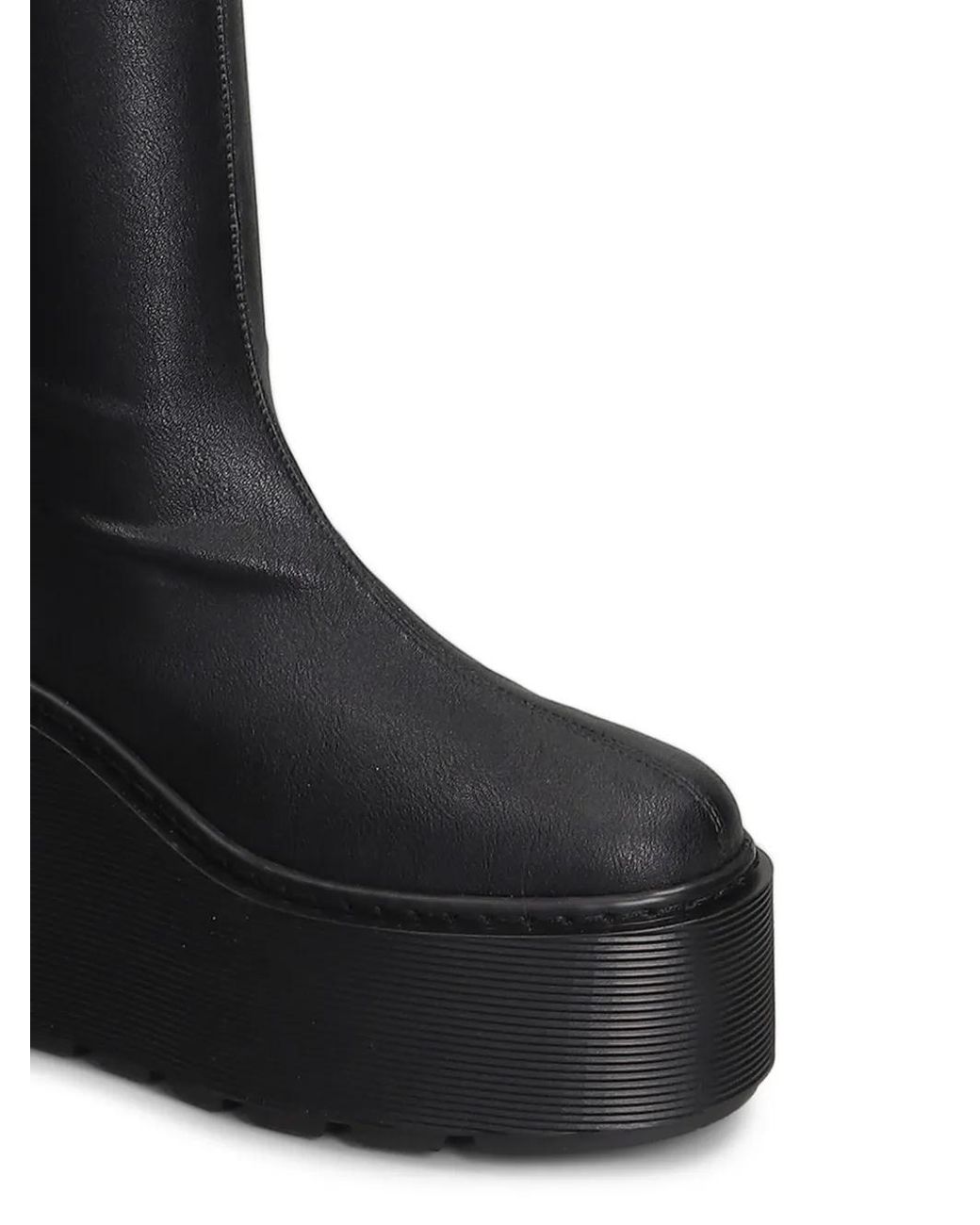 Vic Matié Black Platform Over-The-Knee Boots