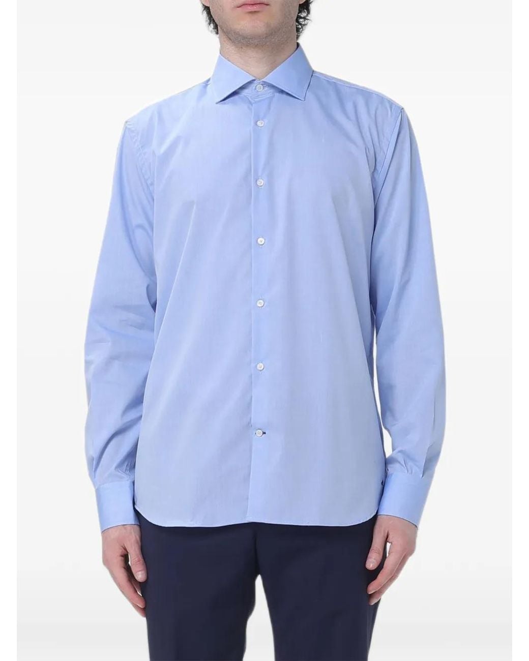 Camicia di Brooksfield in Blue da Uomo