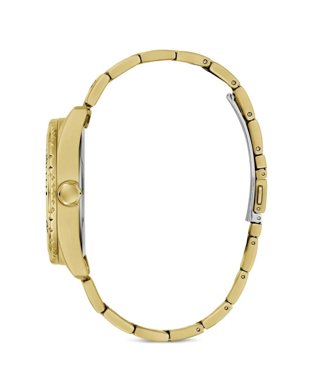 Guess Metallic Stainless Steel Multi-Function Watch 43 Mm for men