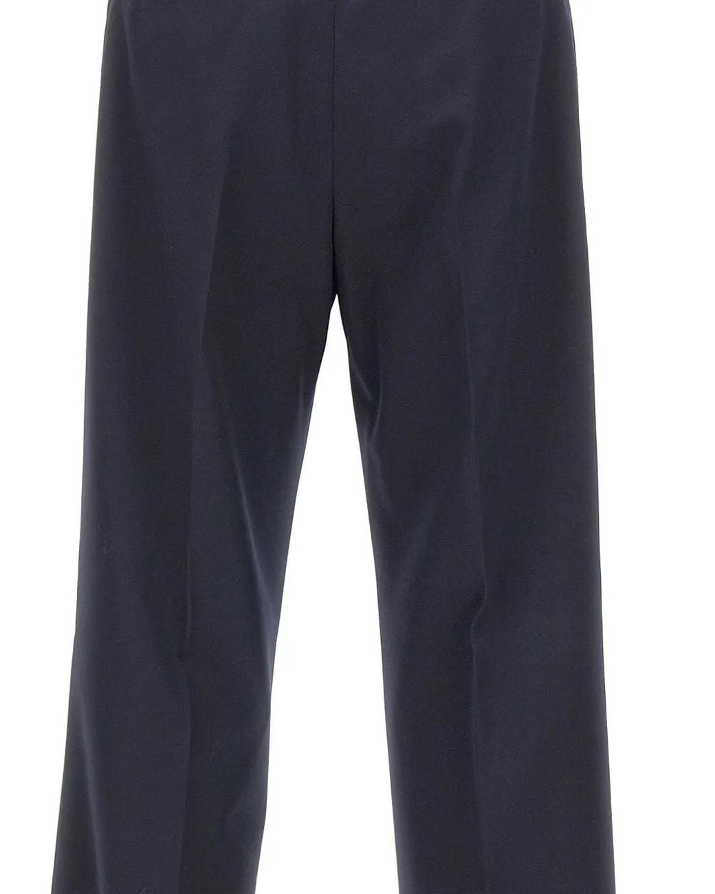 PT Torino Blue Single-Pleat Wool Trousers for men