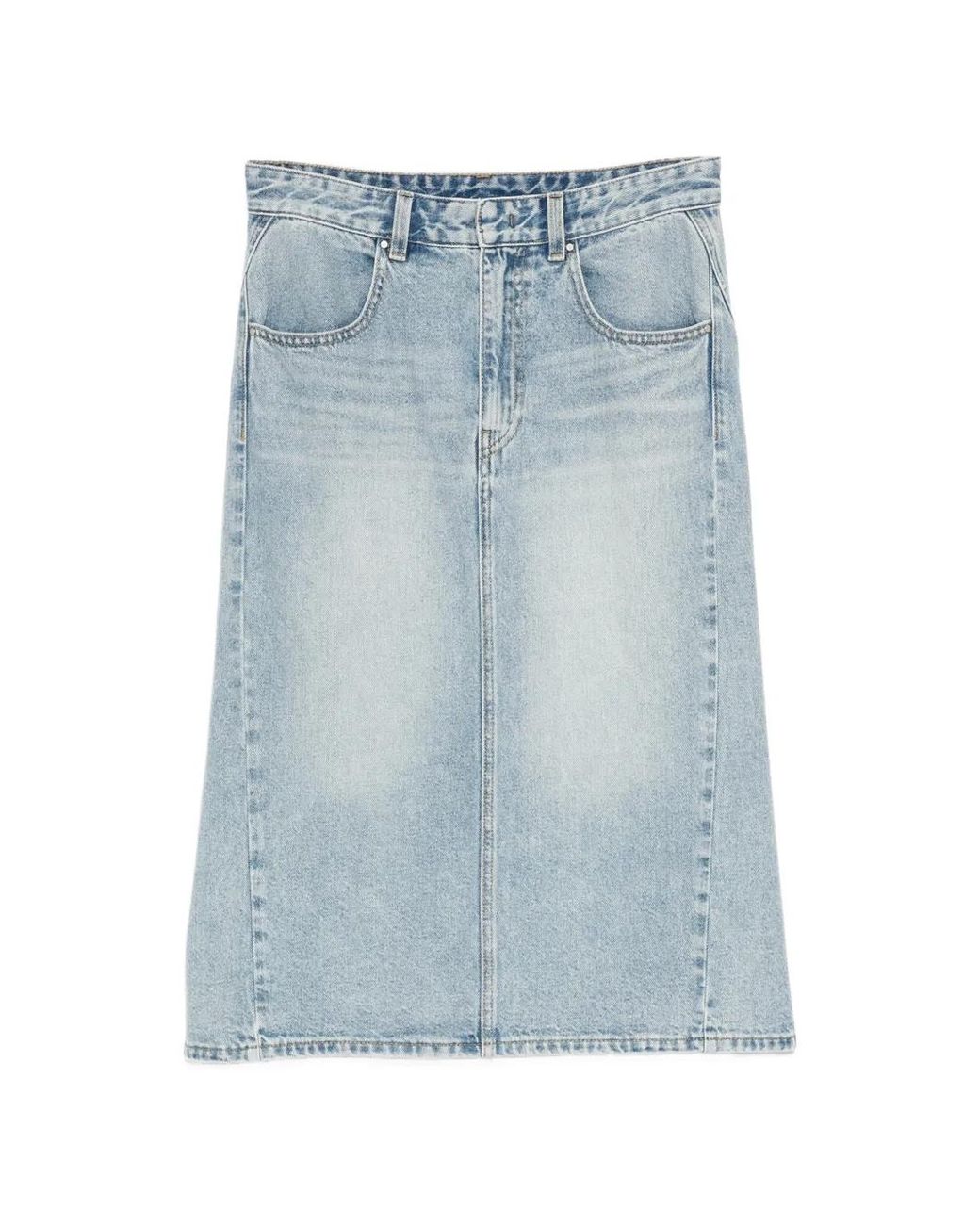 JNBY Blue Denim Midi Skirt