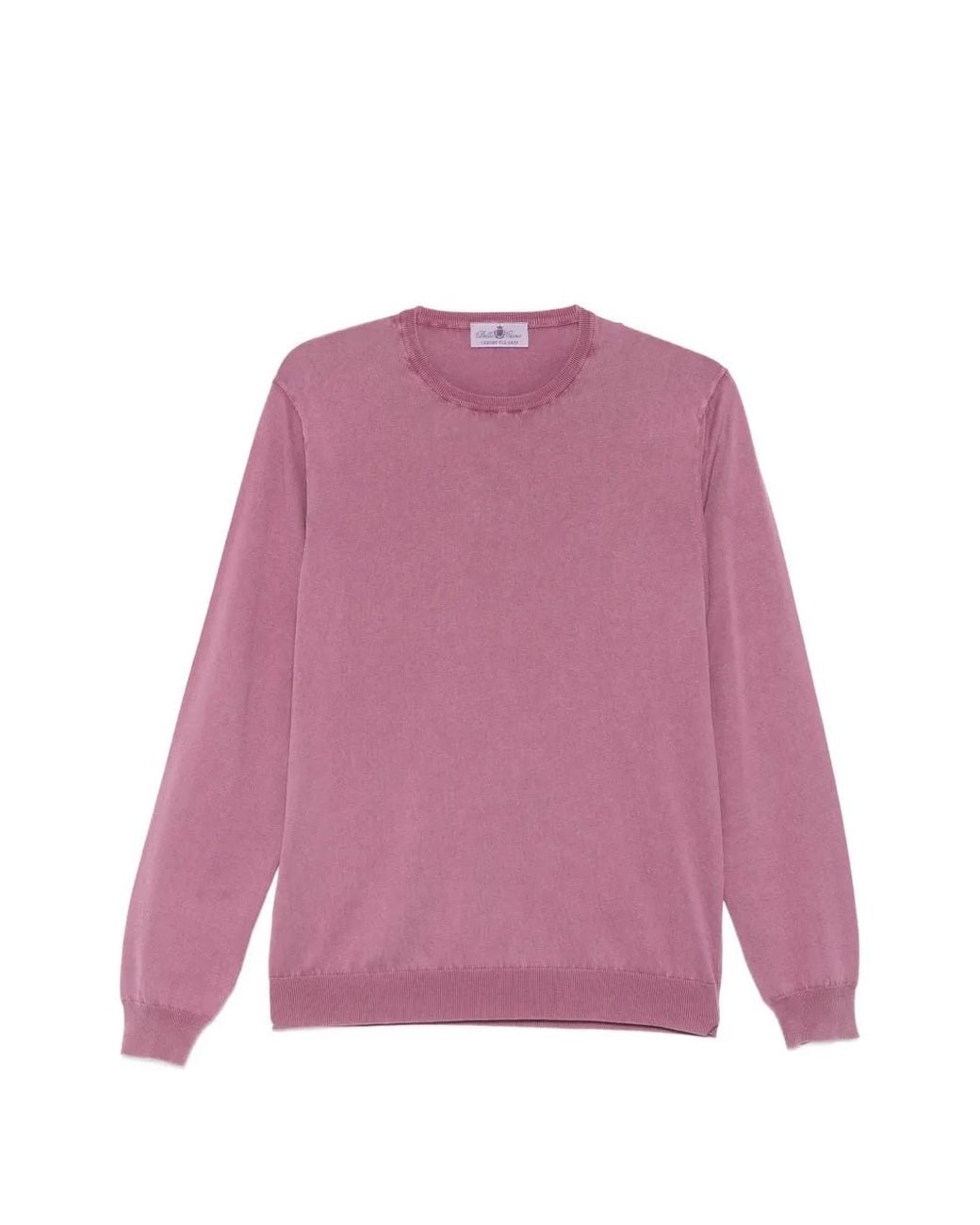 Della Ciana Pink Crew Neck Long-Sleeve Sweater for men