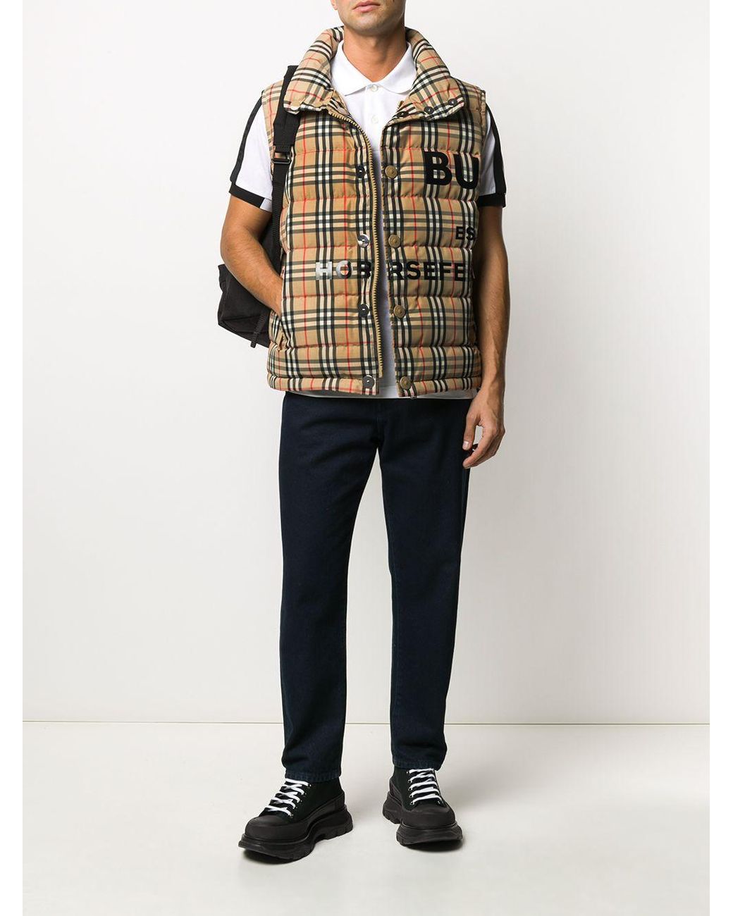 Burberry Geruite Bodywarmer voor heren | Lyst NL