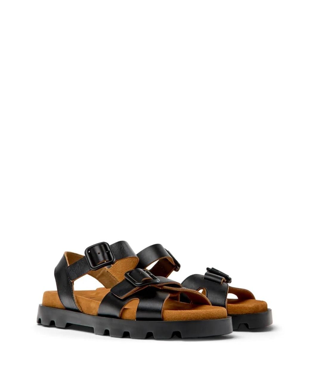 Camper Black Brutus Sandals