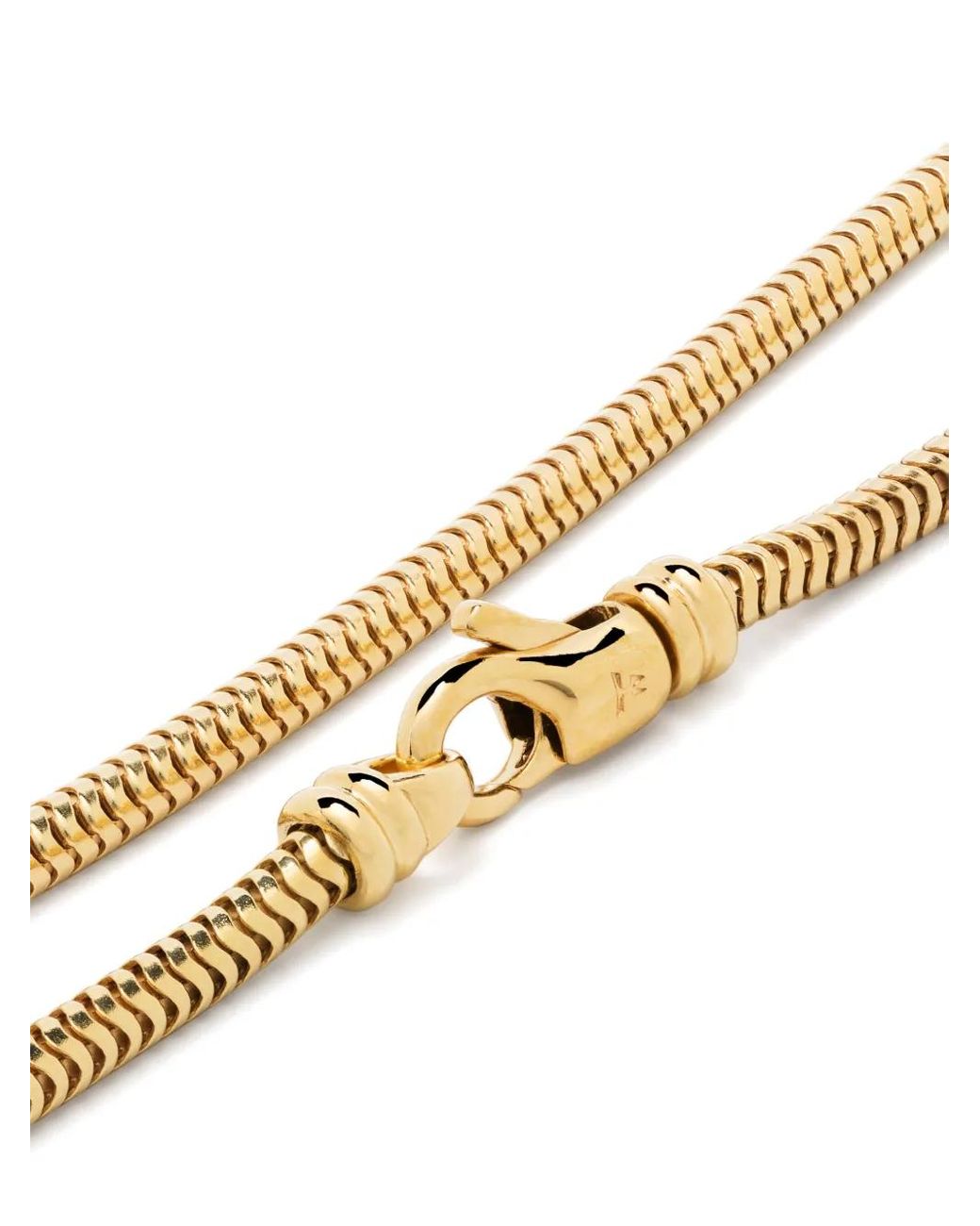 Tom Wood White Polished Snake-Chain Necklace