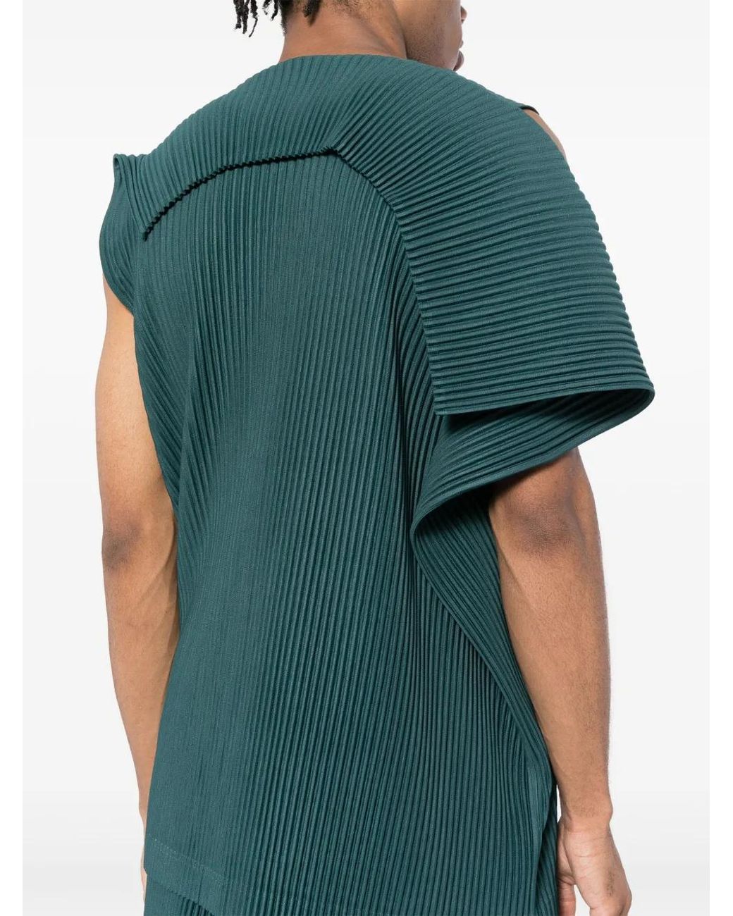 Homme Plissé Issey Miyake Green Colour Palette 1 Vest for men