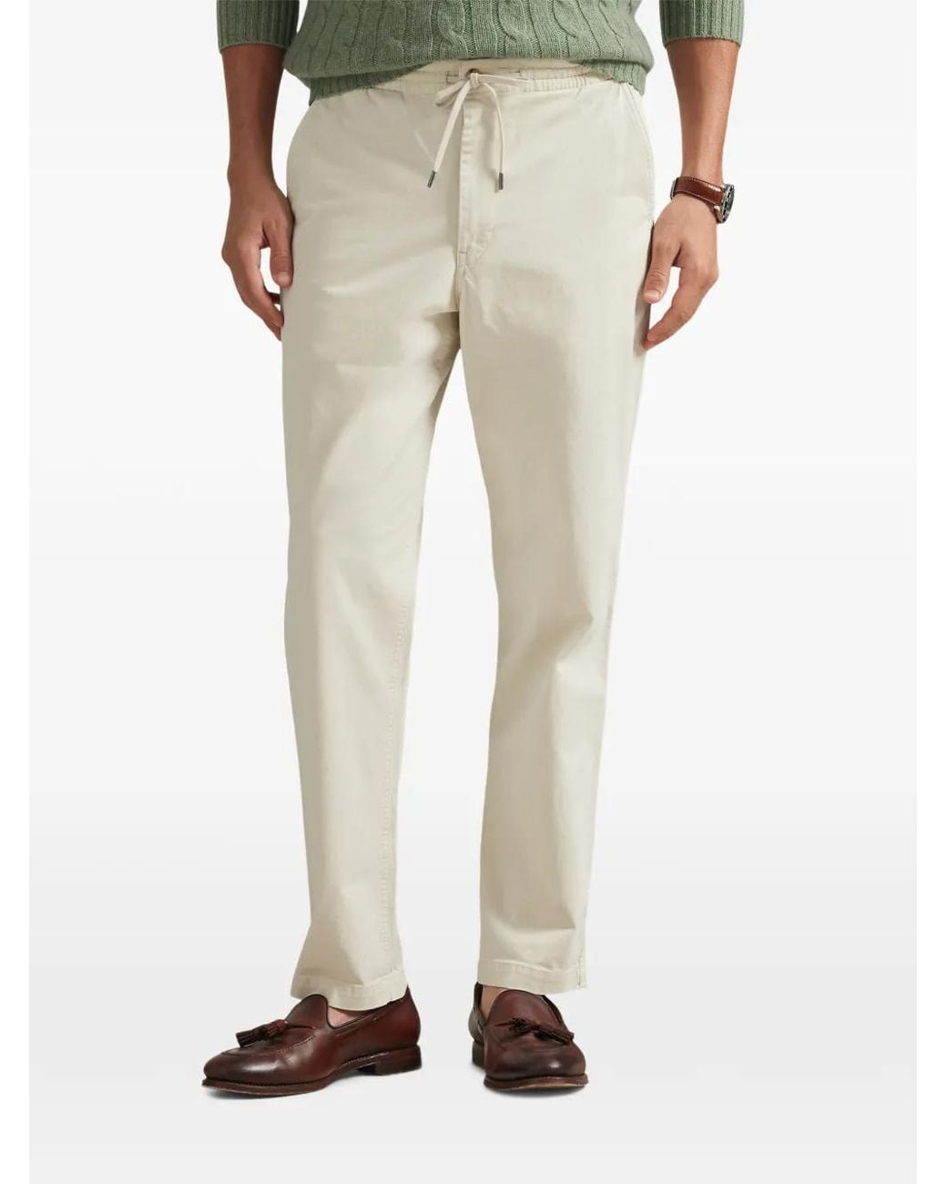 Polo Ralph Lauren Natural Drawstring Trousers for men
