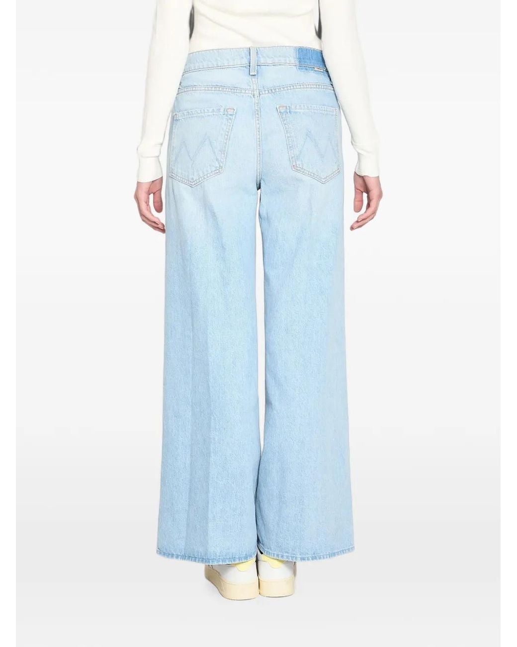 Mother Blue The Ditcher Roller Zip Skimp Jeans