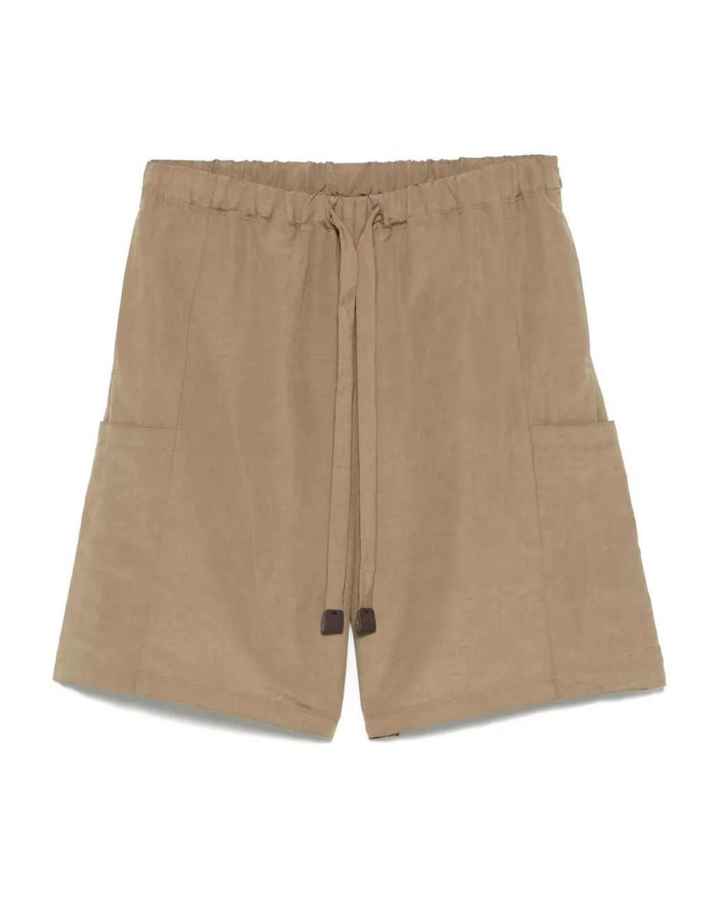 ★Max Mara★Quebec リネン＆シルク ショートパンツ ☆Max Mara☆ エレガントリネンシルクショートパンツ・QUEBEC