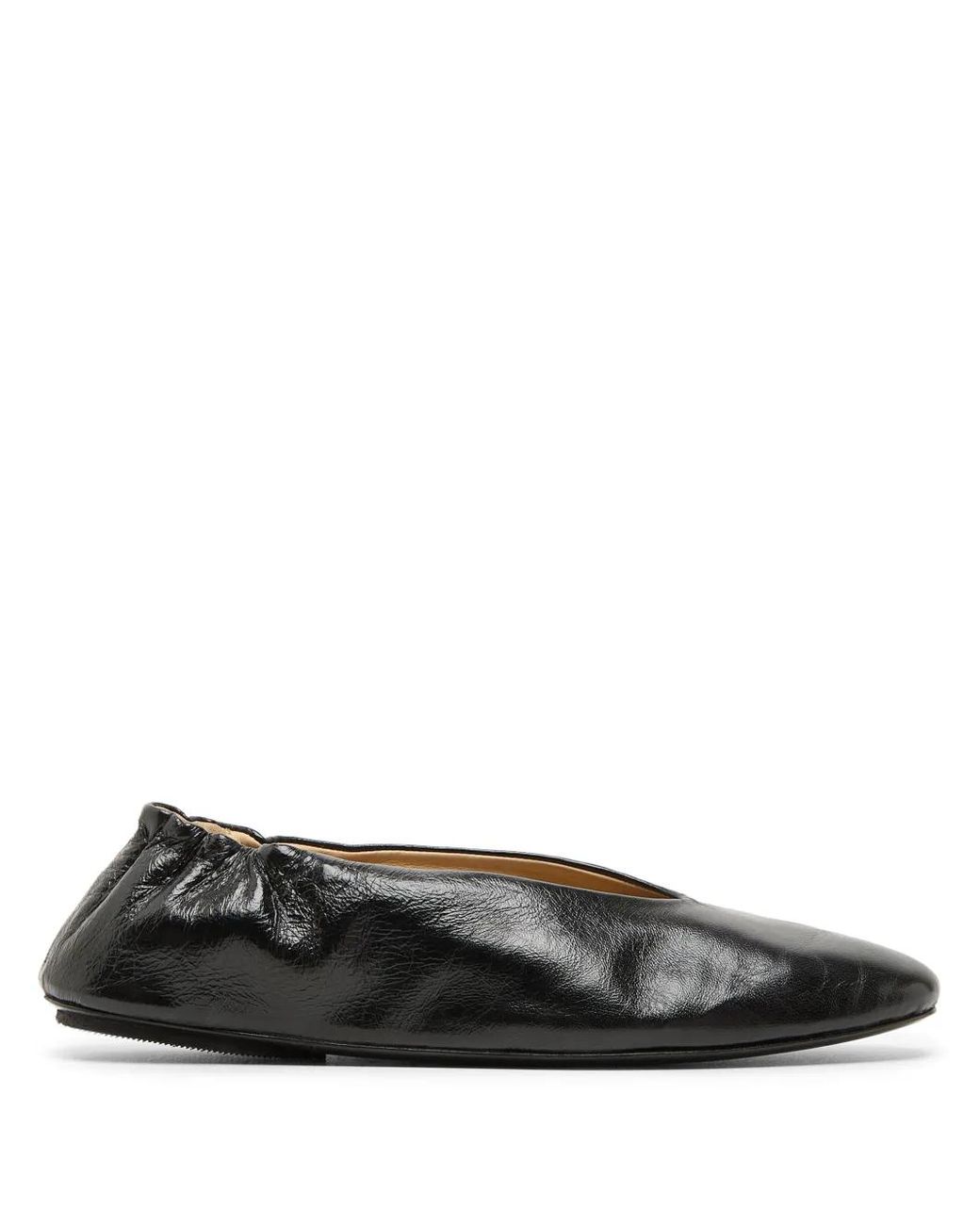 Marsèll Black Strascico Leather Ballet Flats