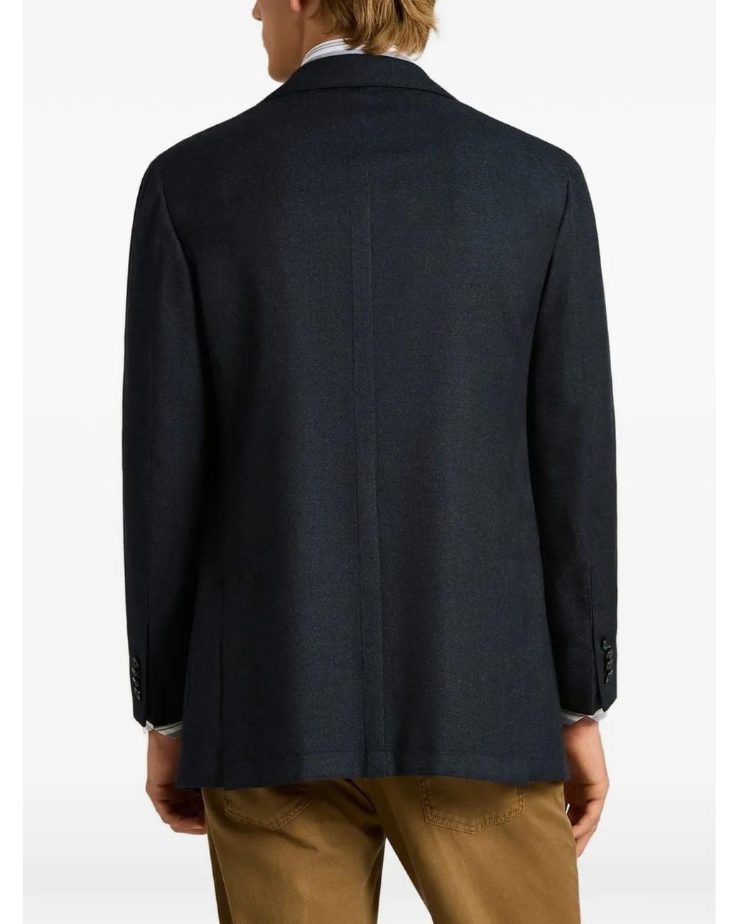 Chaqueta Con Botones Kiton de hombre de color Blue