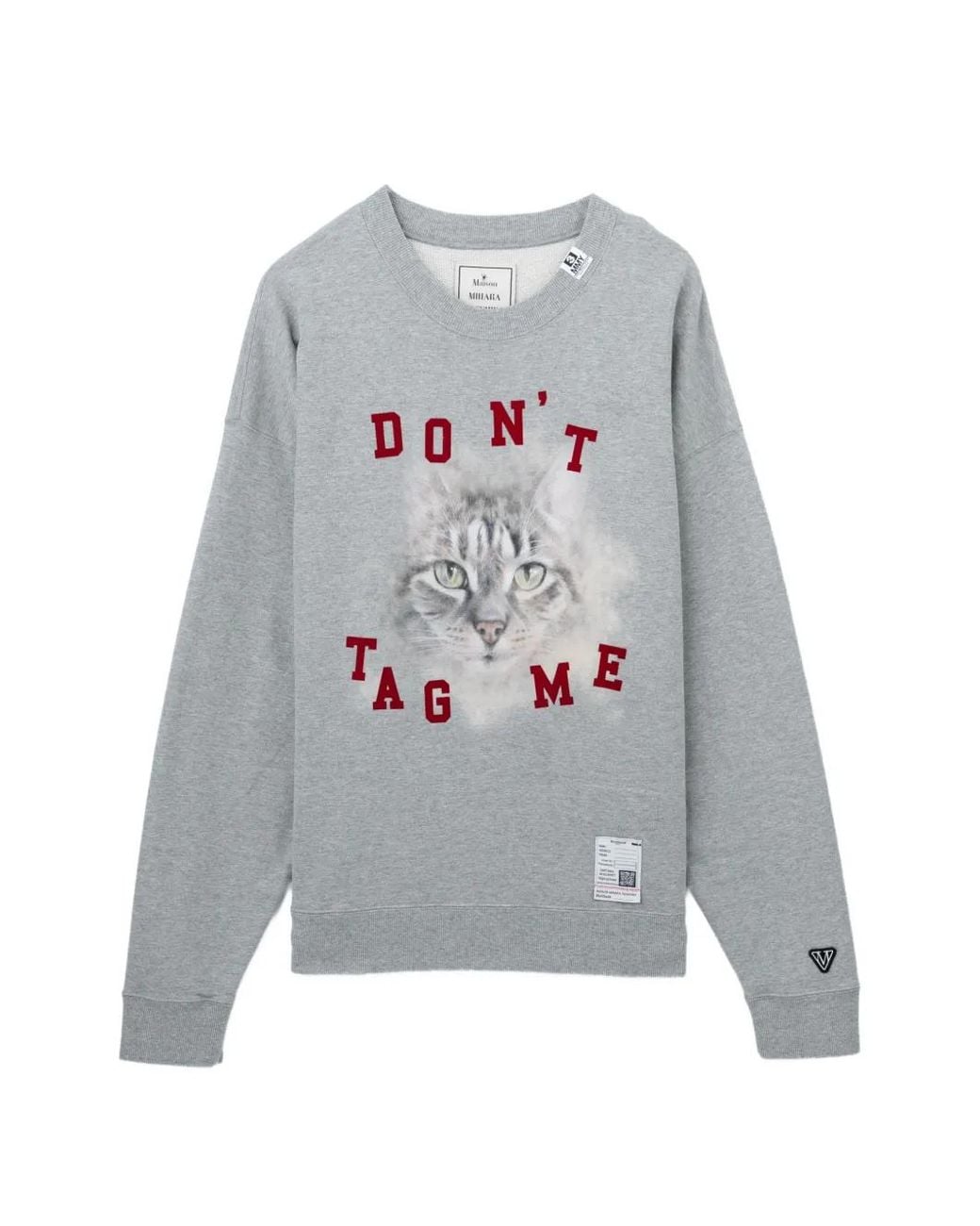 Maison Mihara Yasuhiro Gray Graphic-Print Sweatshirt for men