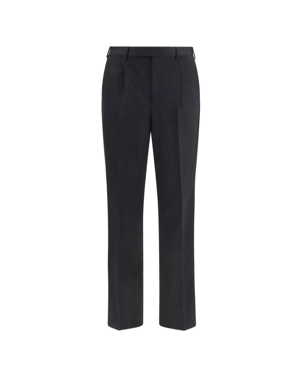 PT Torino Blue Samuel Double-Pleated Trousers for men