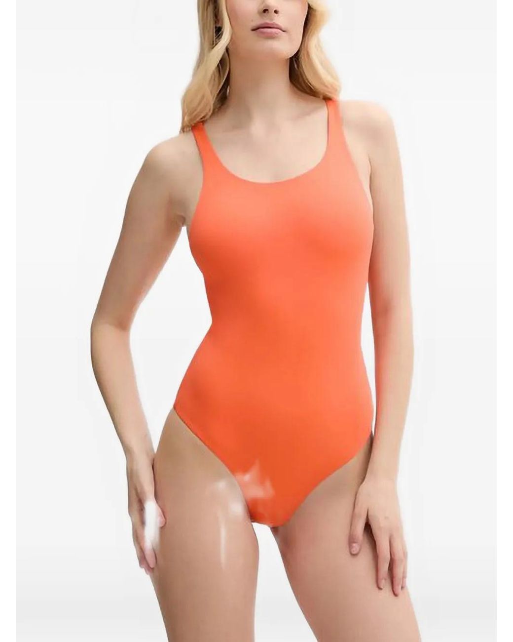 Casall Orange Maillot De Bain À Dos Nageur