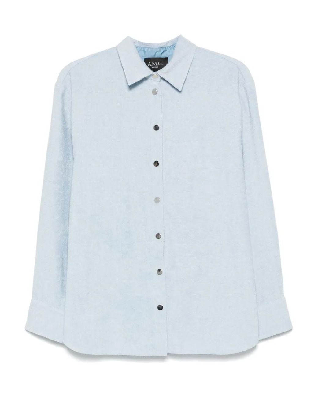 Camisa De Algodón A.M.G de color Blue