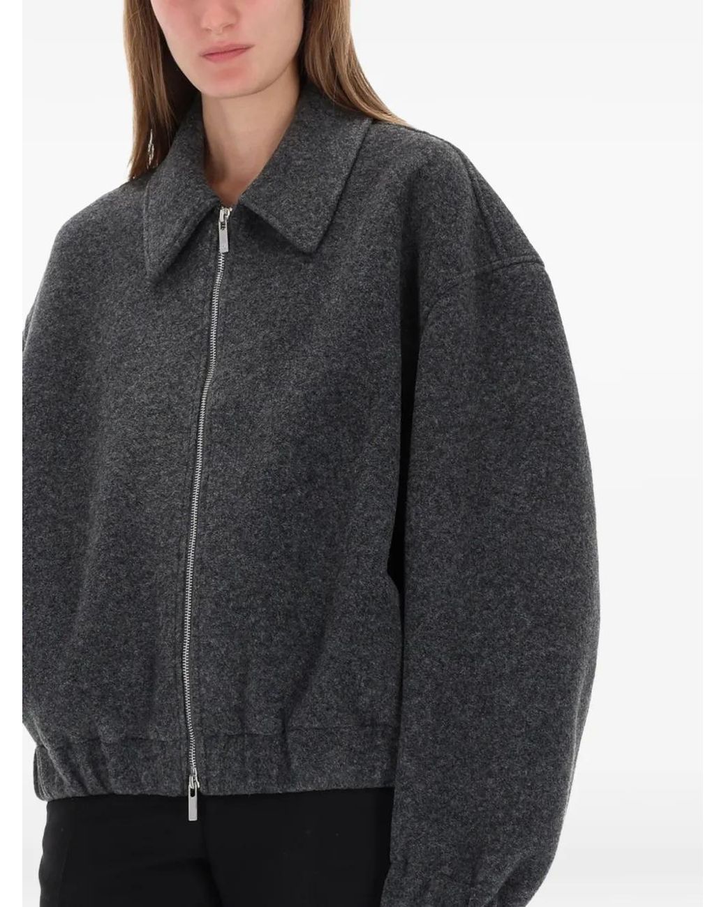 Chaqueta con cremallera en el cuello Helmut Lang de color Black