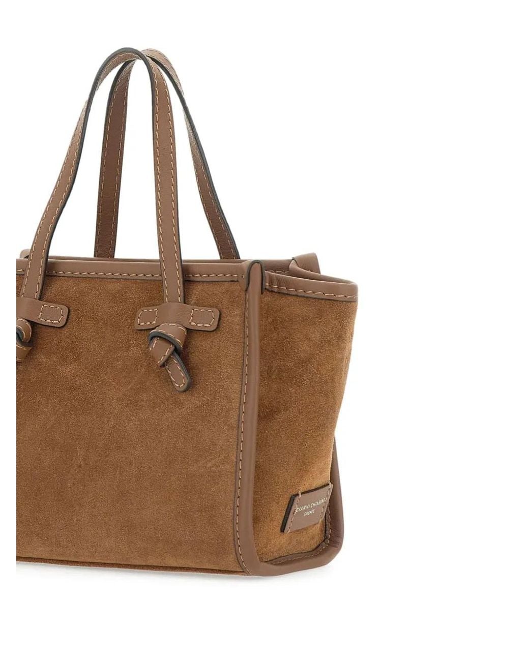 MARCELLA CLUB Brown Suede Tote Bag