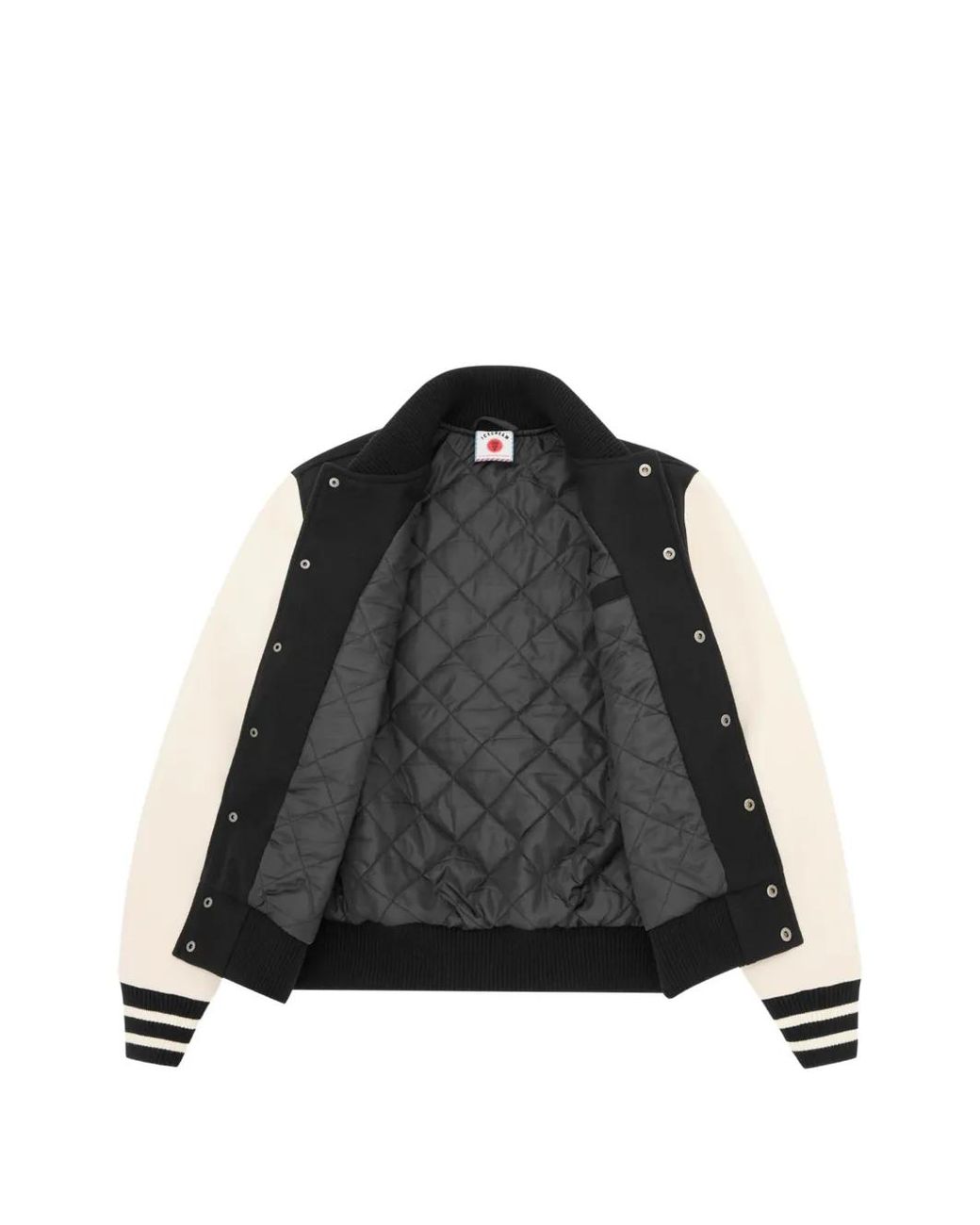 ICECREAM Black Logo-Patch Varsity Jacket for men