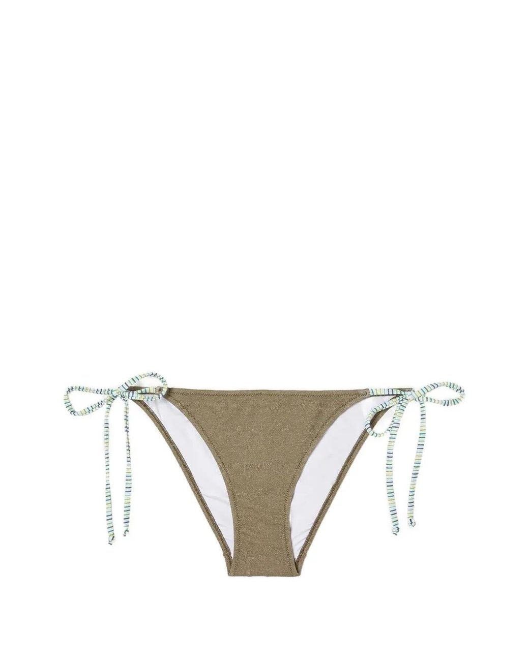 Momoní Brown Malene Lurex Bikini Bottoms