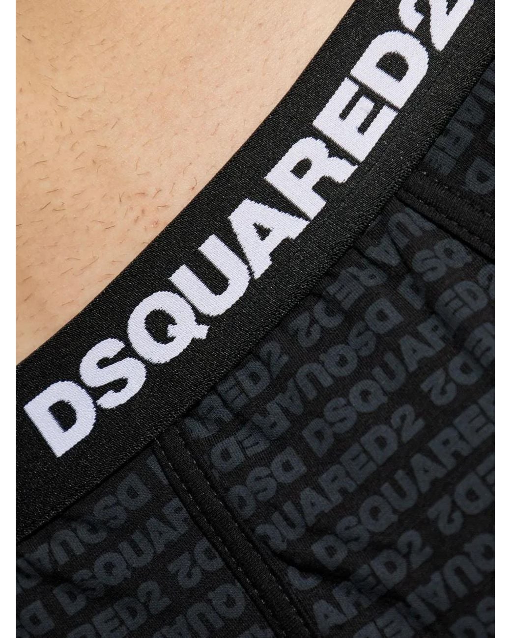 DSquared² Black Logo Trunks for men