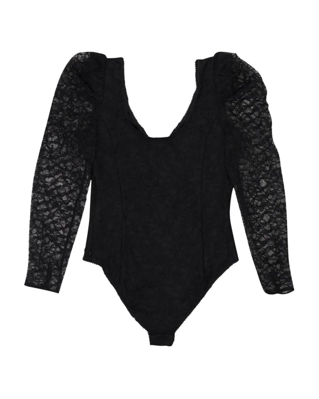 CALLIPYGIAN Black Lace Bodysuit