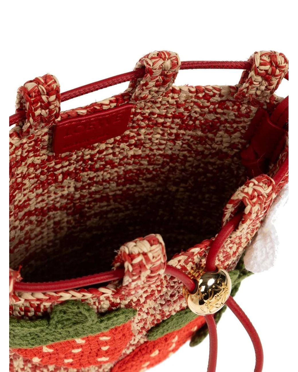 Loewe Red Strawberry Drawstring Pocket