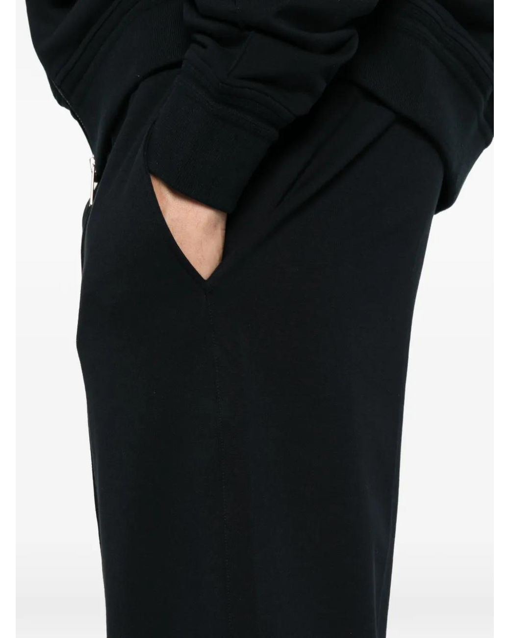 Zegna Black Elasticated-Waistband Track Pants for men