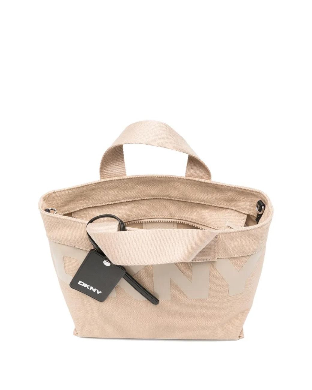 DKNY Natural Small Brady Logo Tote Bag