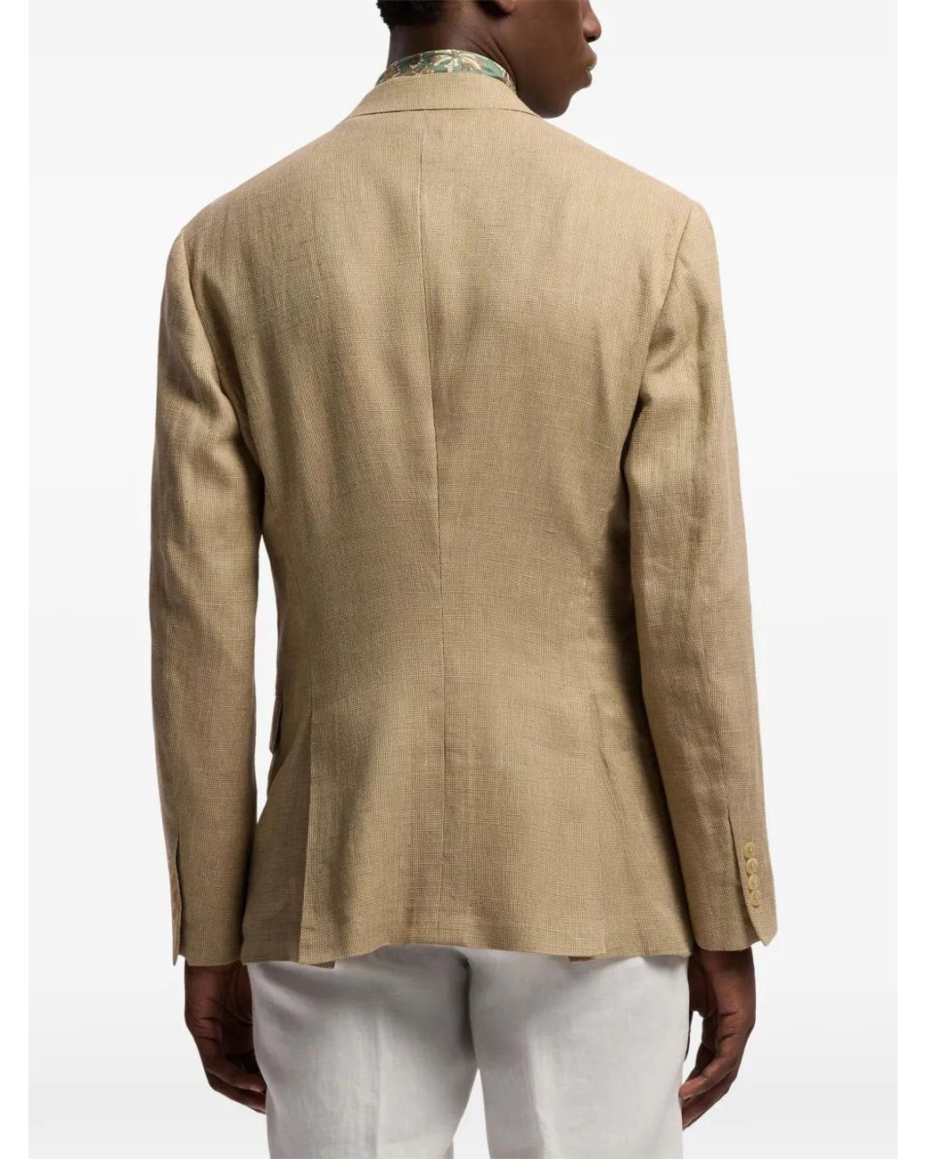 Ralph Lauren Natural Blazer À Boutonnière Croisée for men