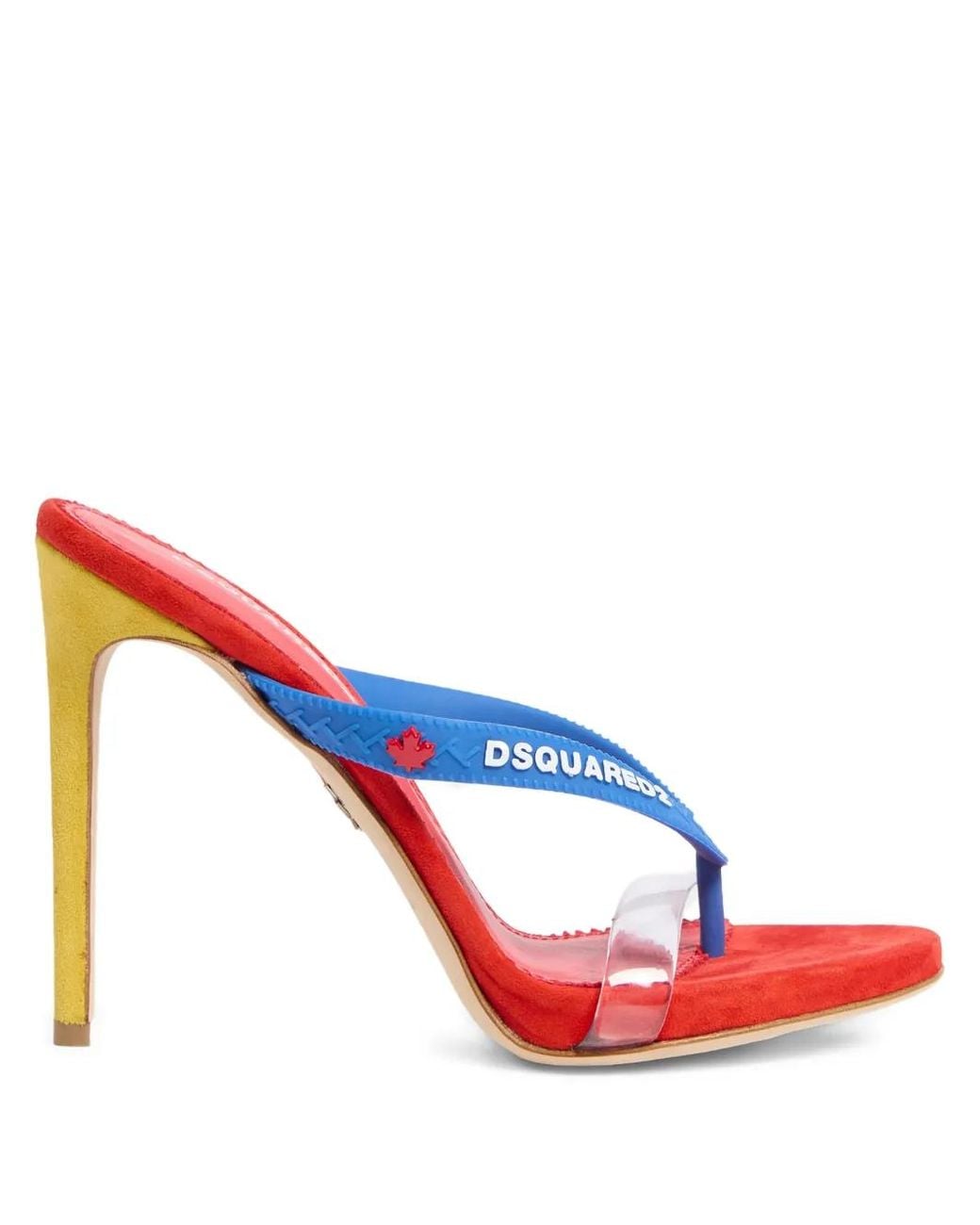 DSquared² White Wild2 Mule Sandals