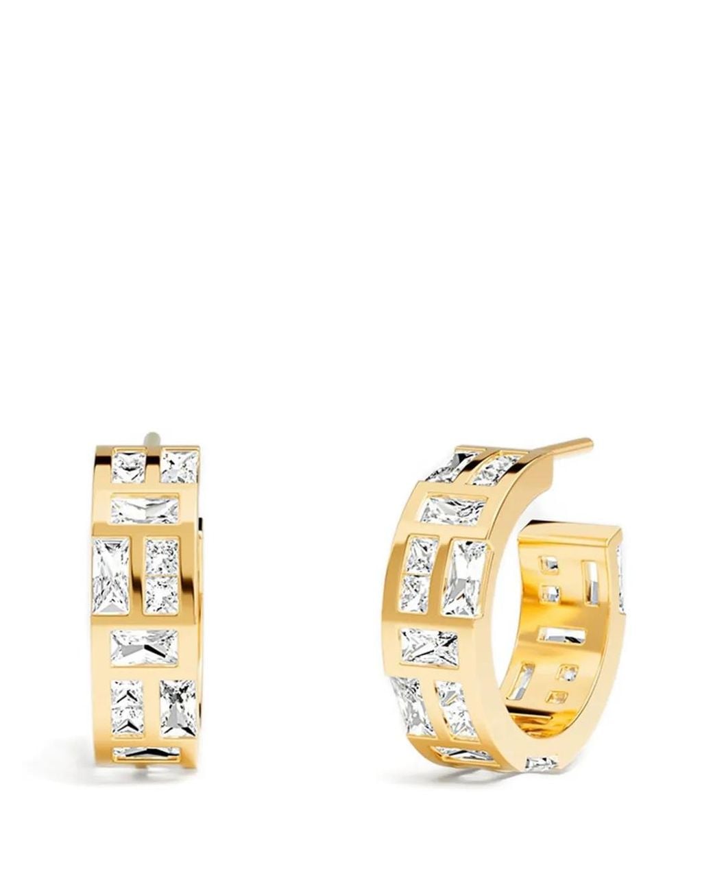 Pendientes De Aro Ice Apm Monaco de color Metallic