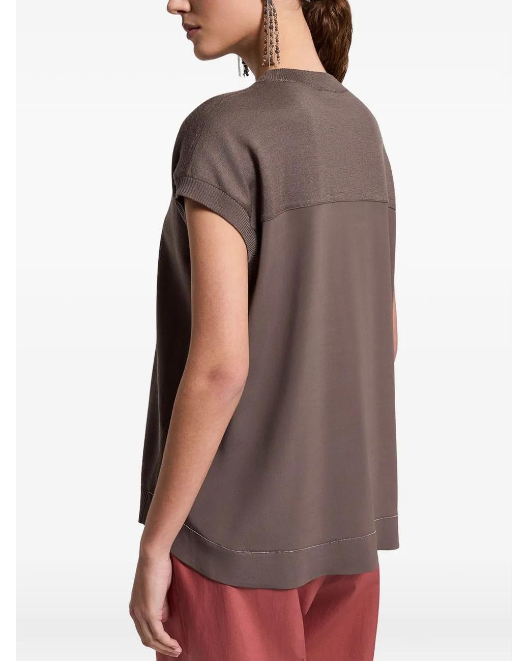 Top Con Inserti di Peserico in Brown